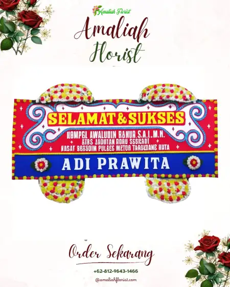 Papan Bunga Ucapan Selamat Outdoor Wedding Tangerang